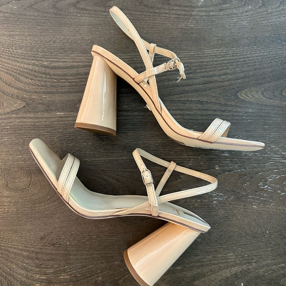 NWT Sam Edelman 'Kit' Patent Block Heel Square Toe Heel - Women's 9 - Picture 3 of 6